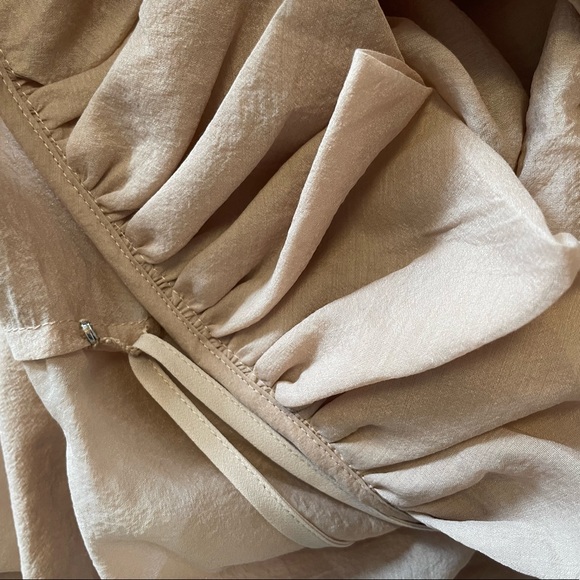 Jonathan Simkhai Carolina Organdy Puff-Sleeve Wrap Top - Picture 10 of 11